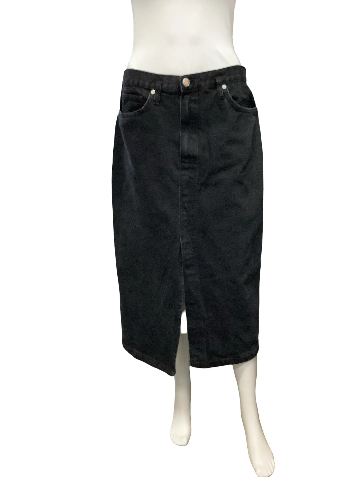 MNG Jean Skirt Midi Black Size: L