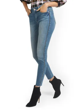 Mya Curvy High-Waisted Sculpting No Gap Super-Skinny Jeans - Side-Zip