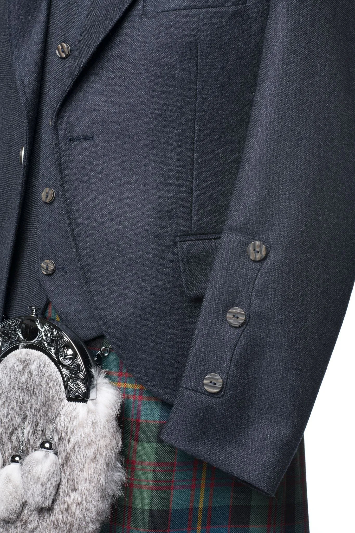 Navy Clunie Tweed Outfit