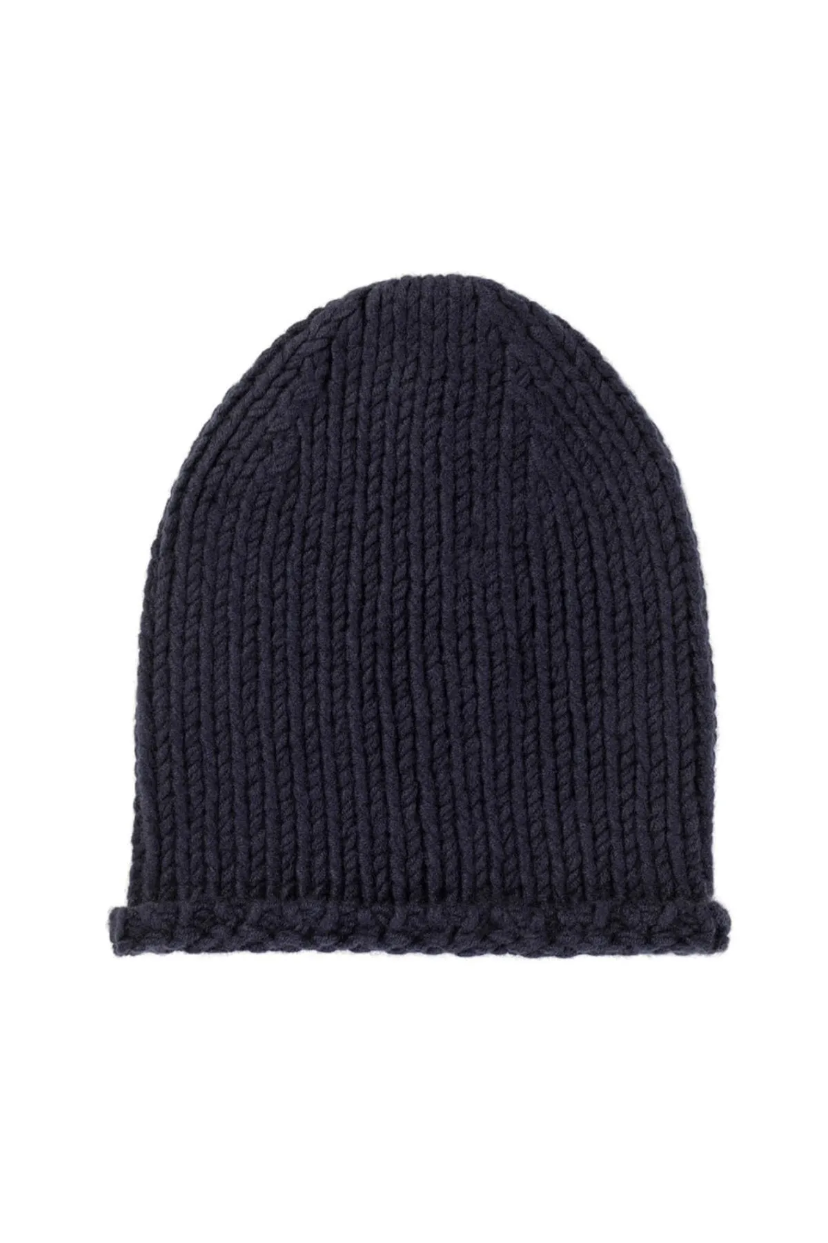 Navy Luxe Chunky Cashmere Hat