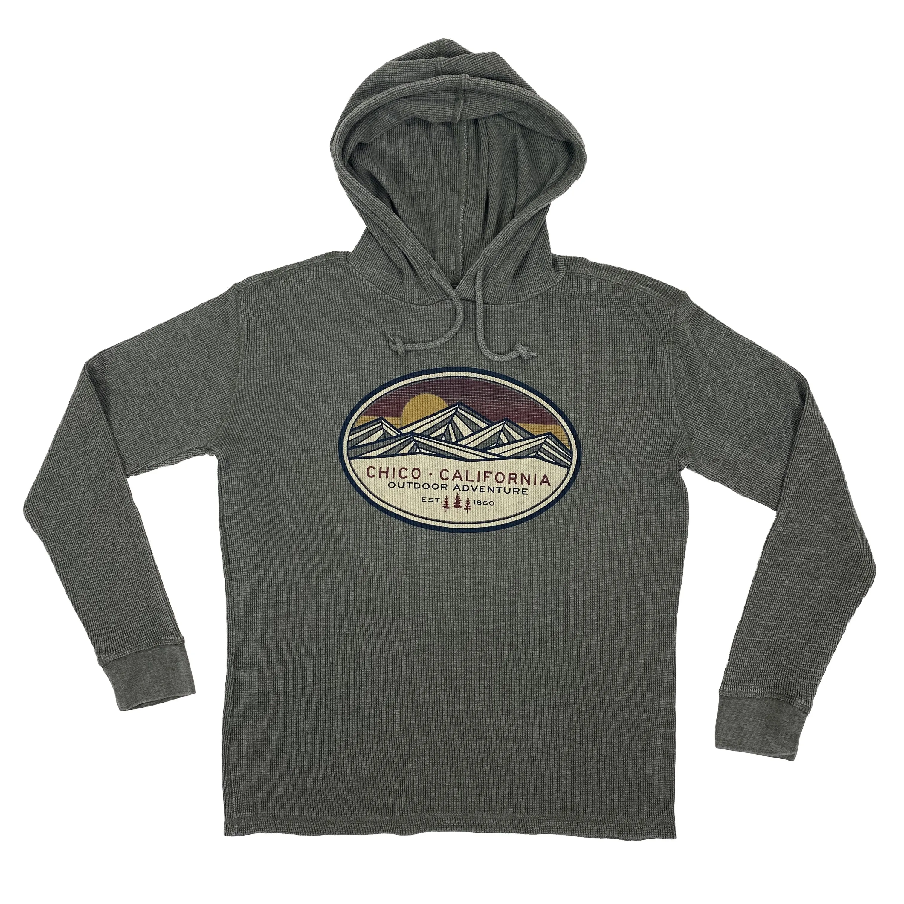 Obstruct Mountain - Long Sleeve Chico Hooded Therma