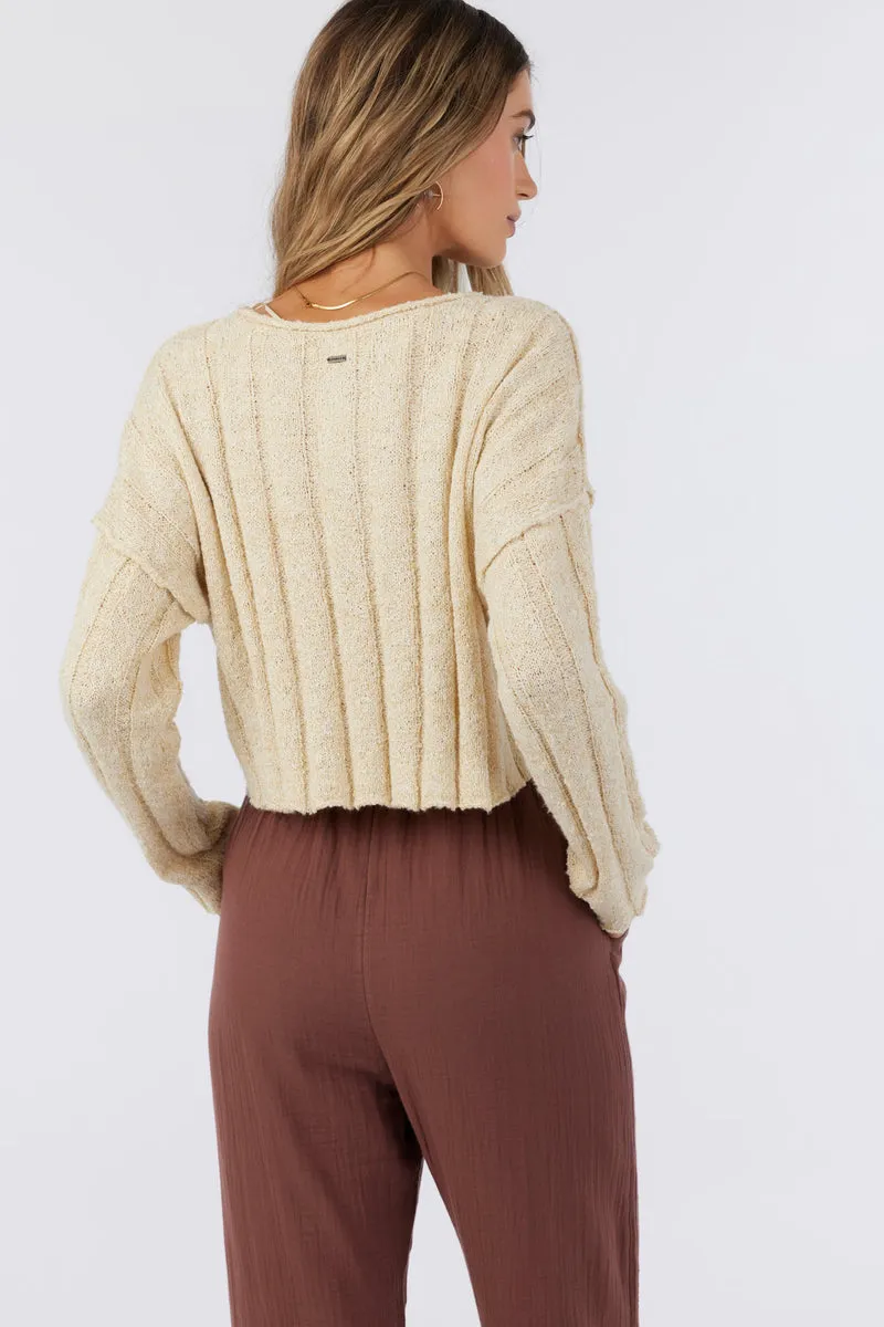 O'Neill Dellian Sweater Top - Cream