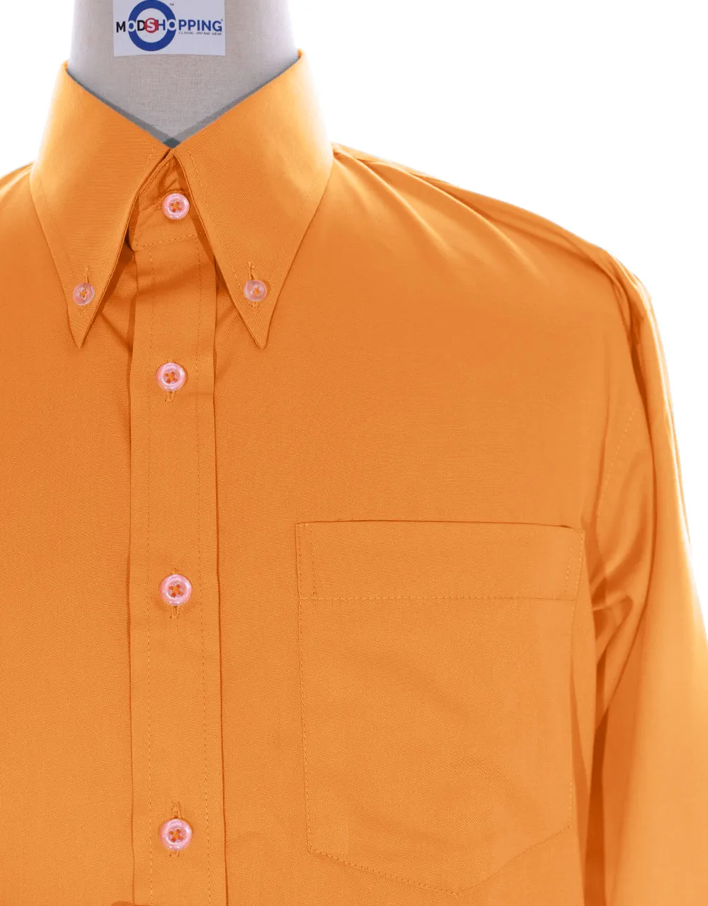 Orange Button Down Shirt