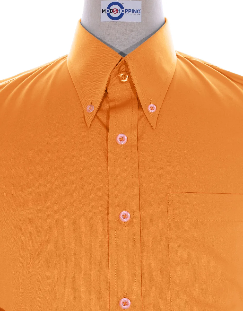 Orange Button Down Shirt