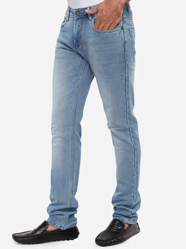 Parisian Blue Washed Straight Fit Jeans | JadeBlue