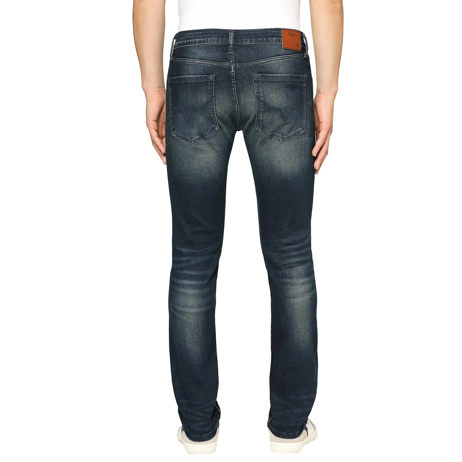 Pepe Jeans Men's Slim Jeans (Pm206829Q03_Dark Used_36), Dark Blue