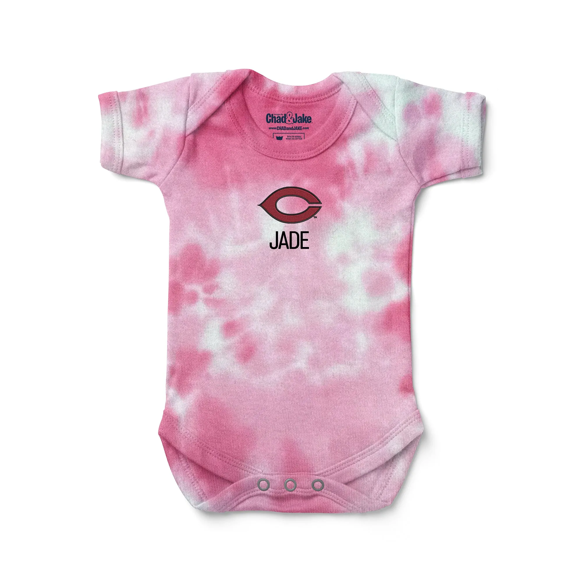 Personalized UChicago Maroons Tie Dye Bodysuit