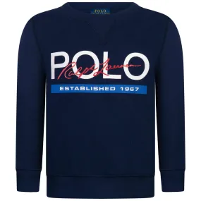 Ralph Lauren Boys Sweater - Cotton Crew Neck Sweater