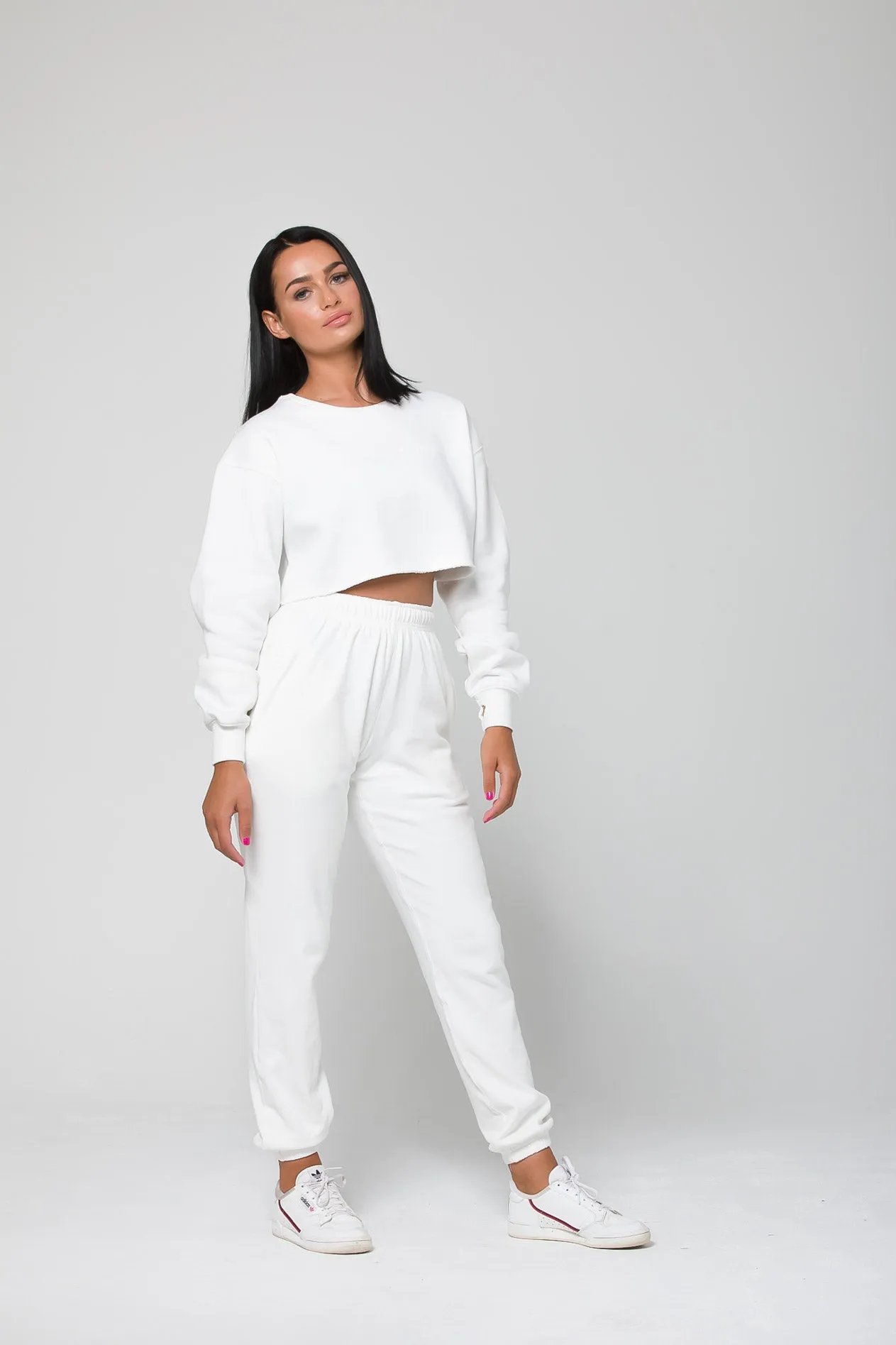 Remedy Crop Sweater - White