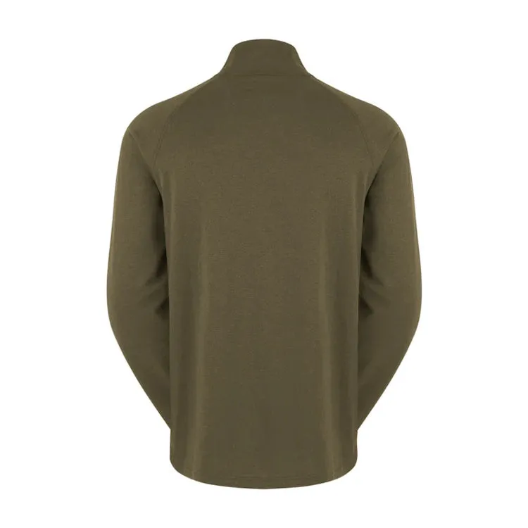 Ridgeline Baseline Pull On Zip Top - Light Bark Marl