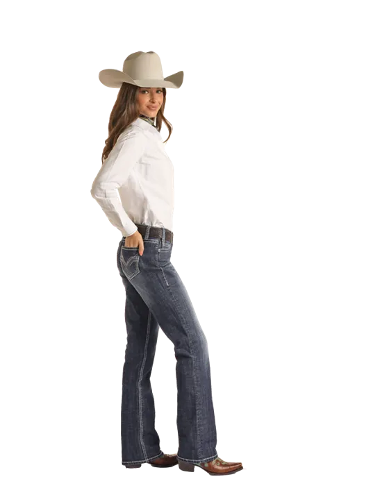 Rock & Roll Women Bootcut Riding Jean RRWD4RRZPO