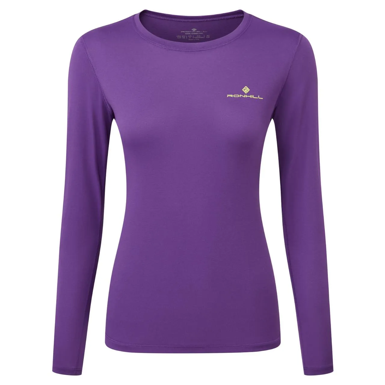 Ronhill Core Long Sleeve Tee (Womens) - Regal Purple/Acid