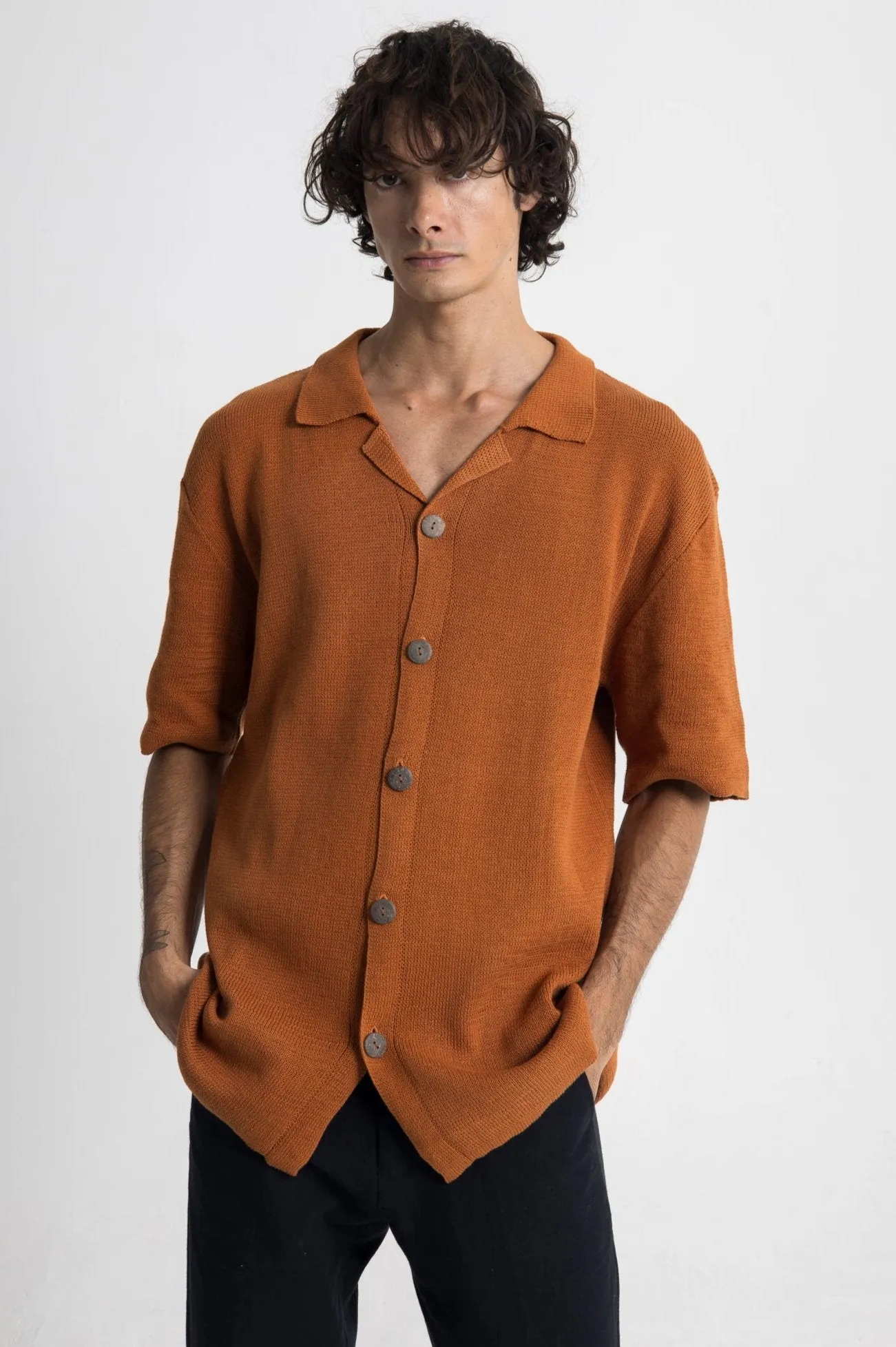 Russell Knit SS - Rusty Brown