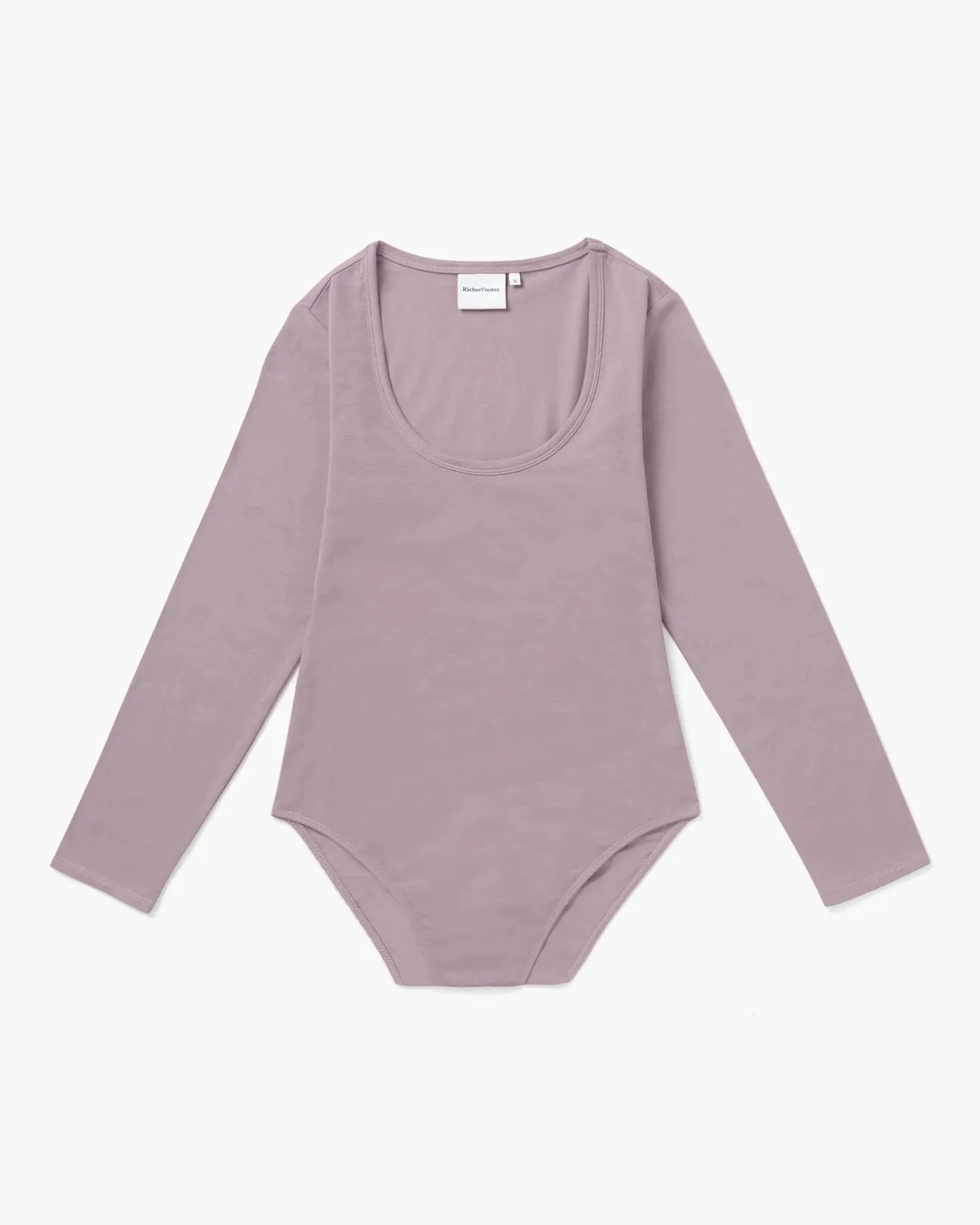 Scoop Long-Sleeve Bodysuit by Richer Poorer (8 Colours!)