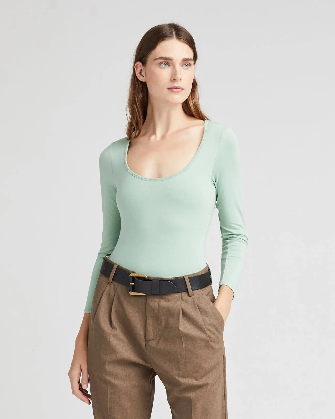 Scoop Long-Sleeve Bodysuit by Richer Poorer (8 Colours!)