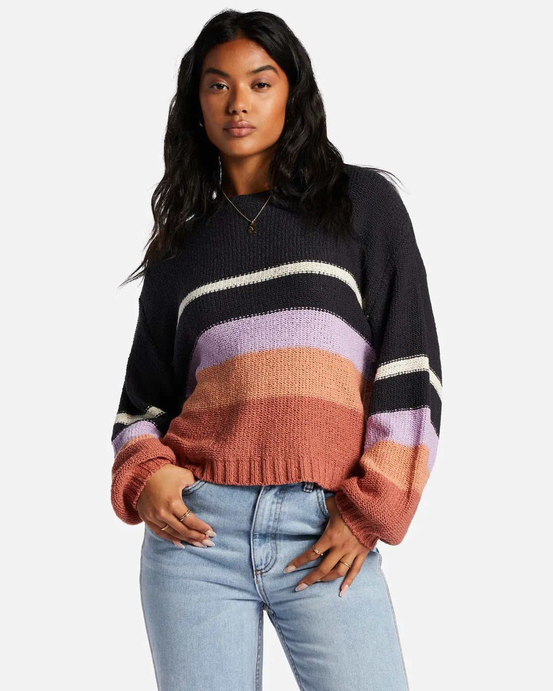 SEEING DOUBLE CROP SWEATER