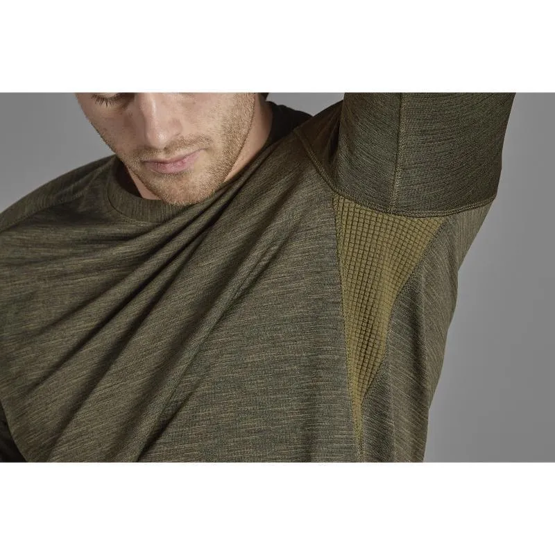 Seeland Active Mens Long Sleeve Top - Pine Green