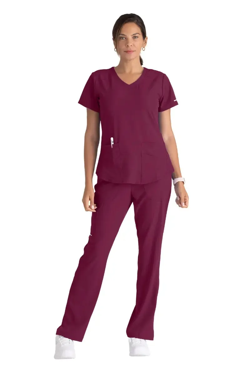 Skechers Women's Reliance Cargo Scrub Pants | Wine