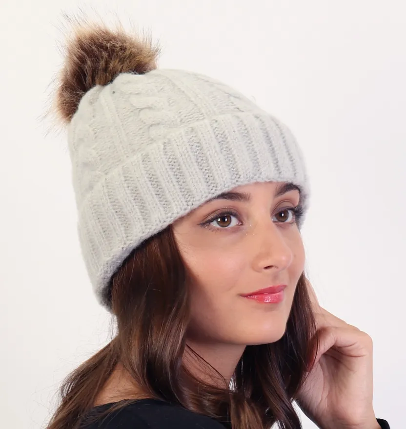 Soft Toque with Removable Pom Pom