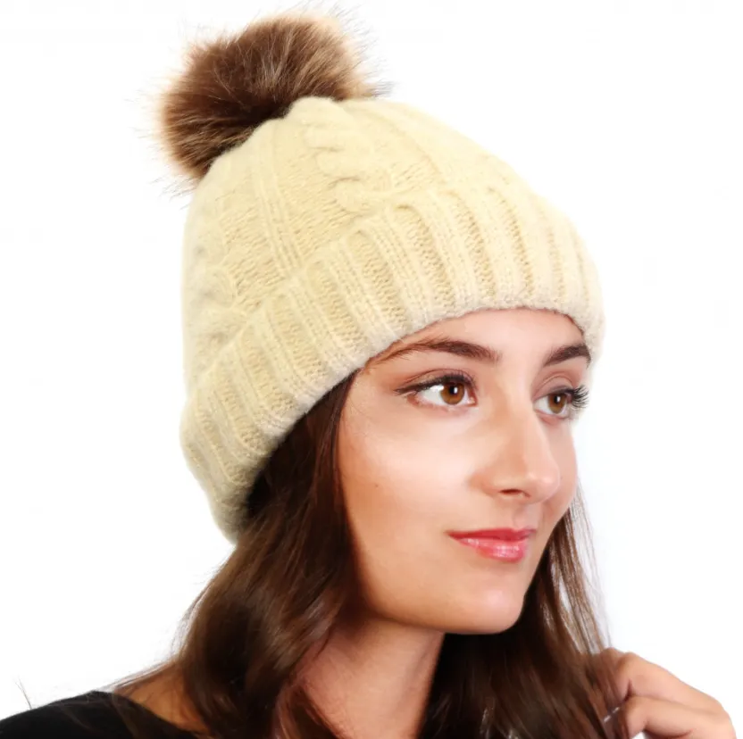 Soft Toque with Removable Pom Pom