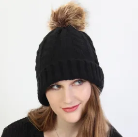 Soft Toque with Removable Pom Pom