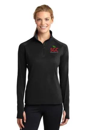 Sport-Tek® Ladies Sport-Wick® Stretch 1/2-Zip Pullover - LST850