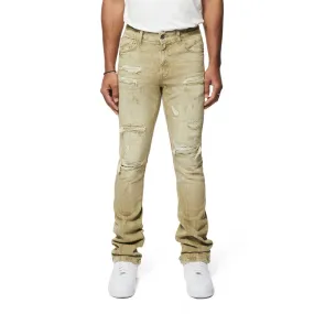 Stacked Essential Jeans - Light Oak