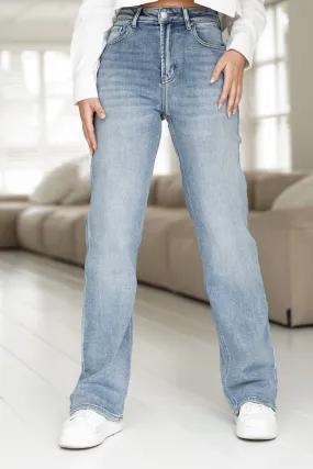 Straight leg jeans licht blauw - Nena