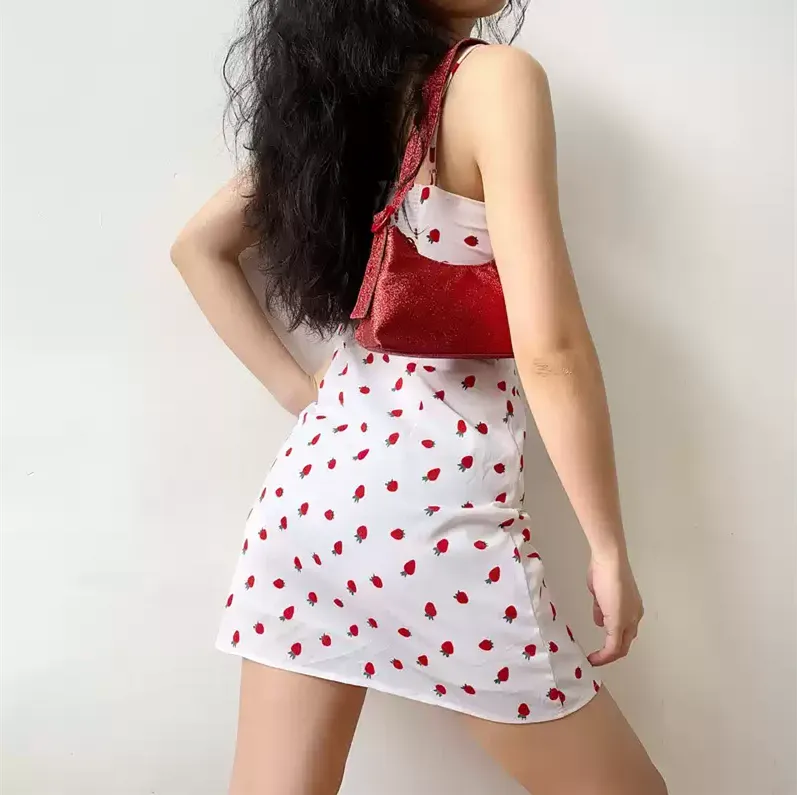 Strawberry Print Dress PA10181