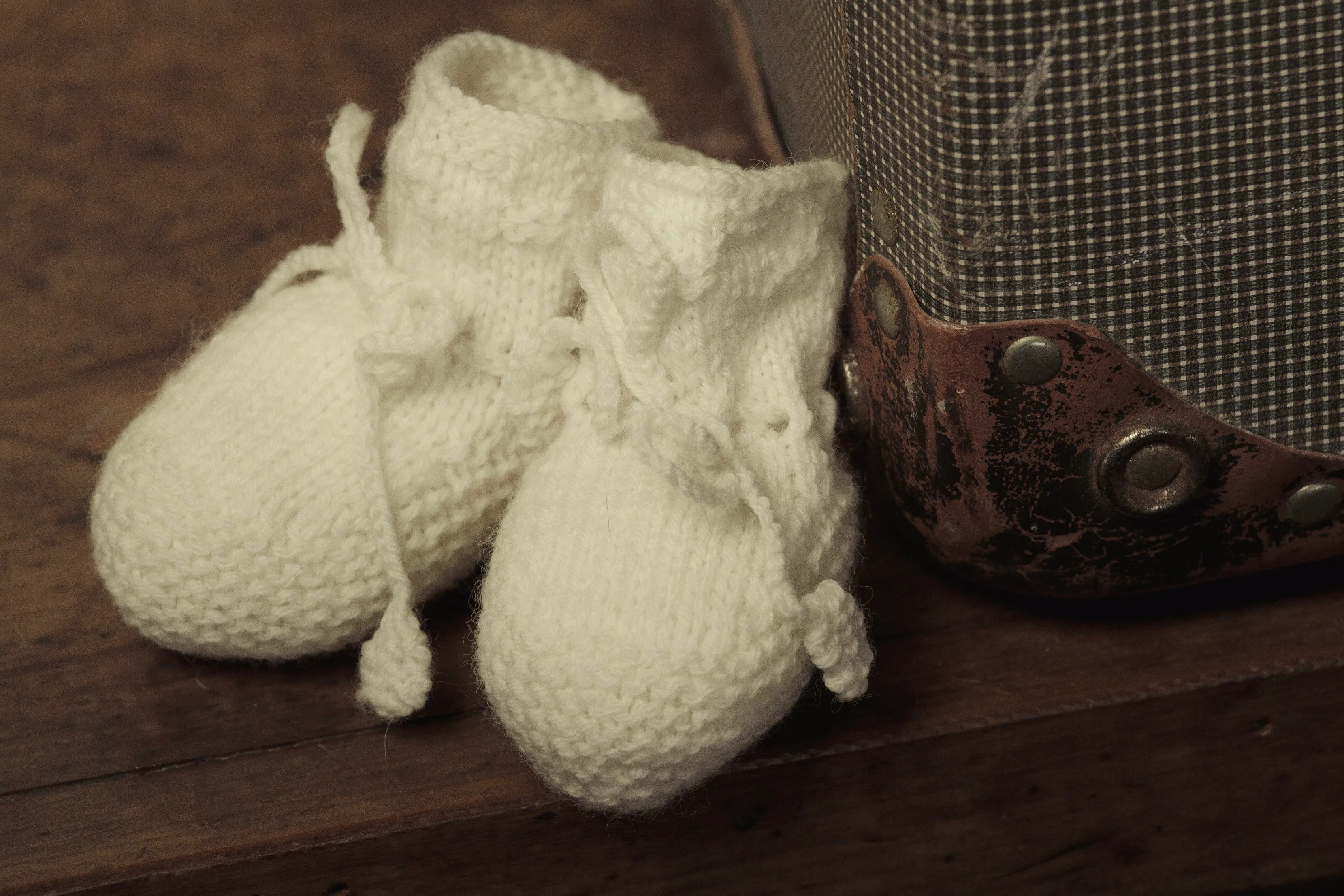 Sugar Plum Baby Hat and Booties