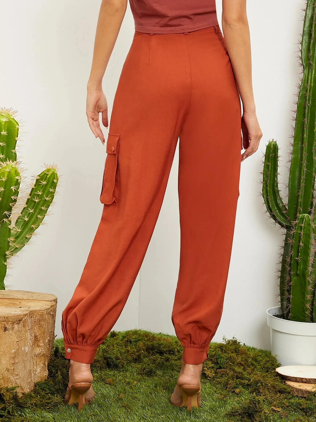 Tapered Flap Pocket Pants