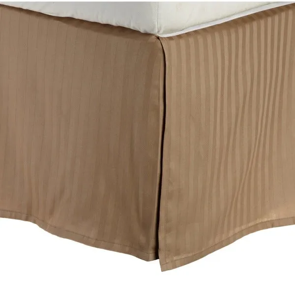 Taupe 14 Inches Drop Bed Skirt Egyptian Cotton 1000TC