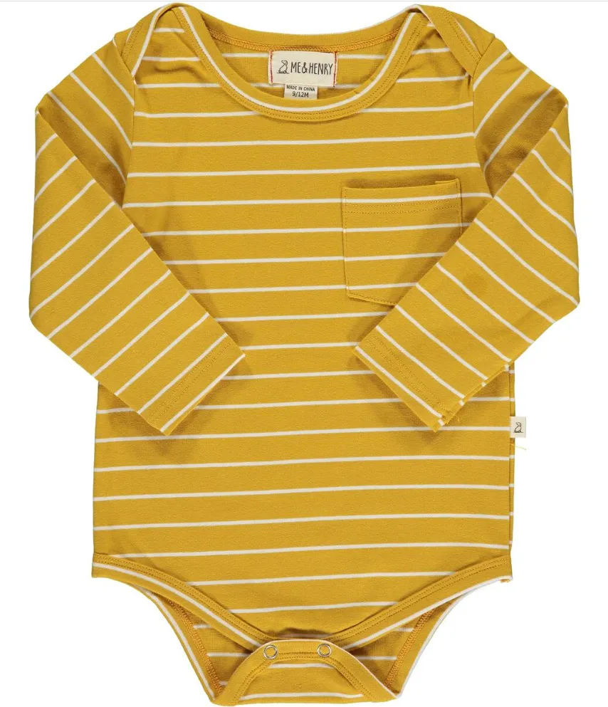 TELLICO Triple Pack Onsies and Tees - Burgundy/Sage/Gold Wide Stripe