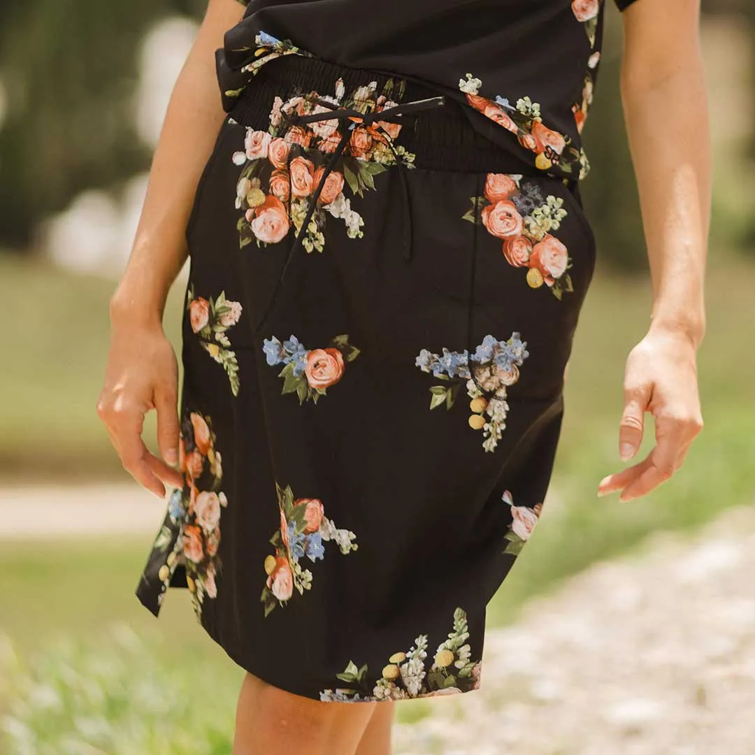 The Away Skirt, Rose Black