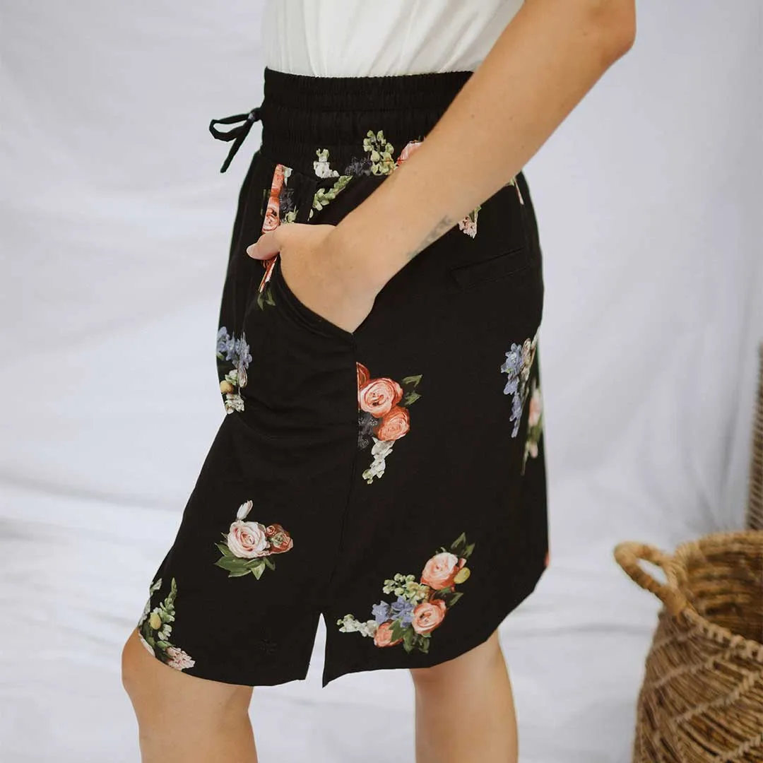 The Away Skirt, Rose Black