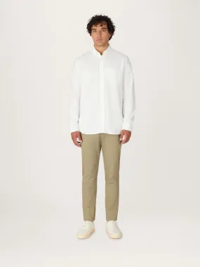 The Easy Shirt || Off White | Brushed Cotton