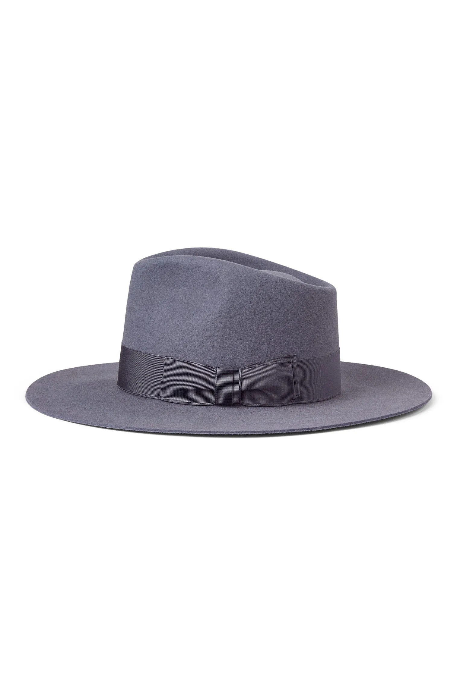 Toni Blue Flat-Brim Fedora