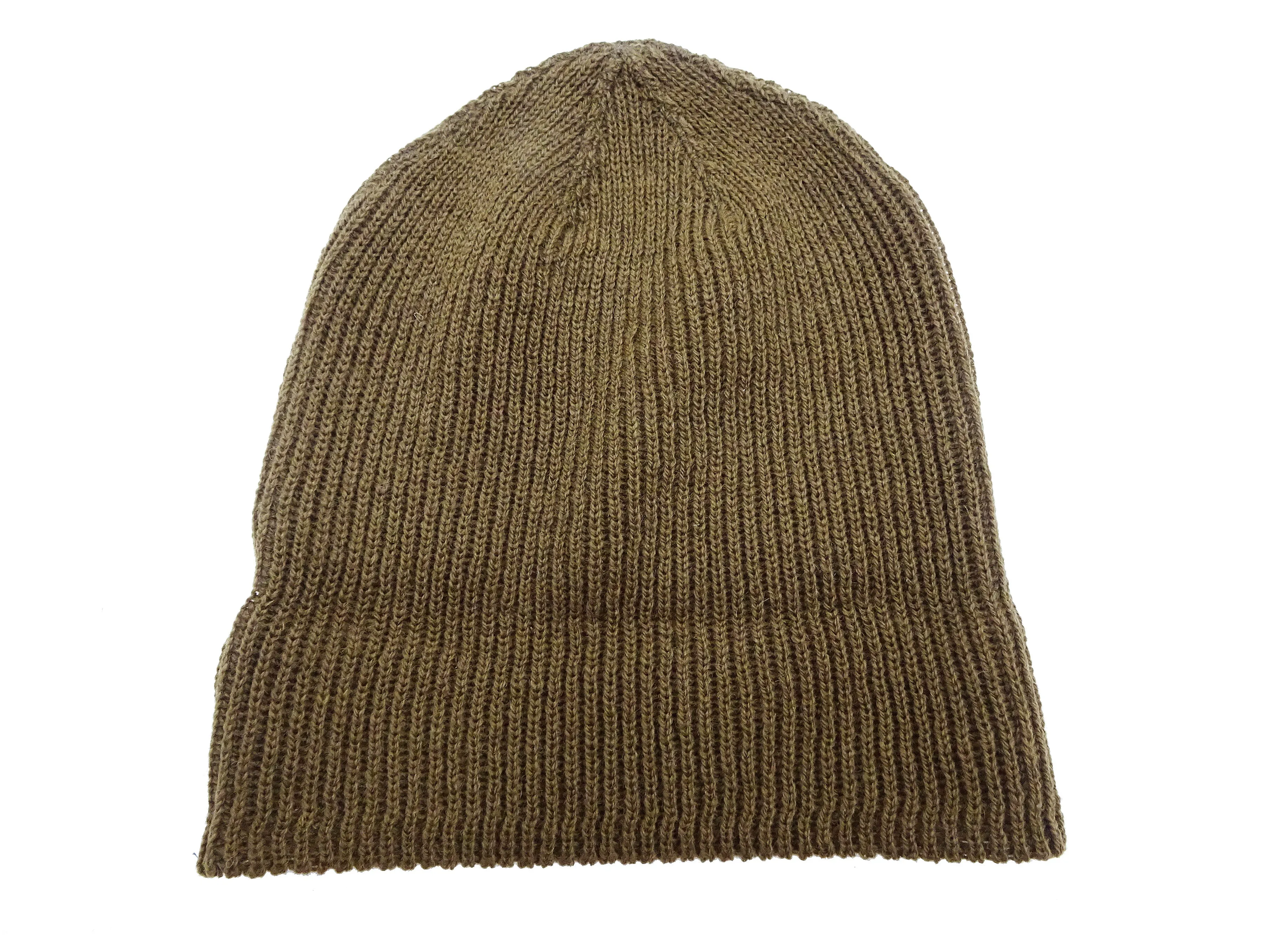 TOYS McCOY Watch Cap Men's Casual Wool Knit Hat With Fold-Up Cuff Inspired By Military Styles from WWII TMA2417 160 Army-Olive