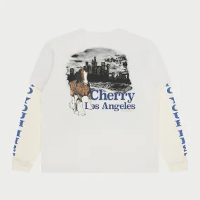 Urban Cowboy Boxy Pocket Thermal L/S Tee (White)