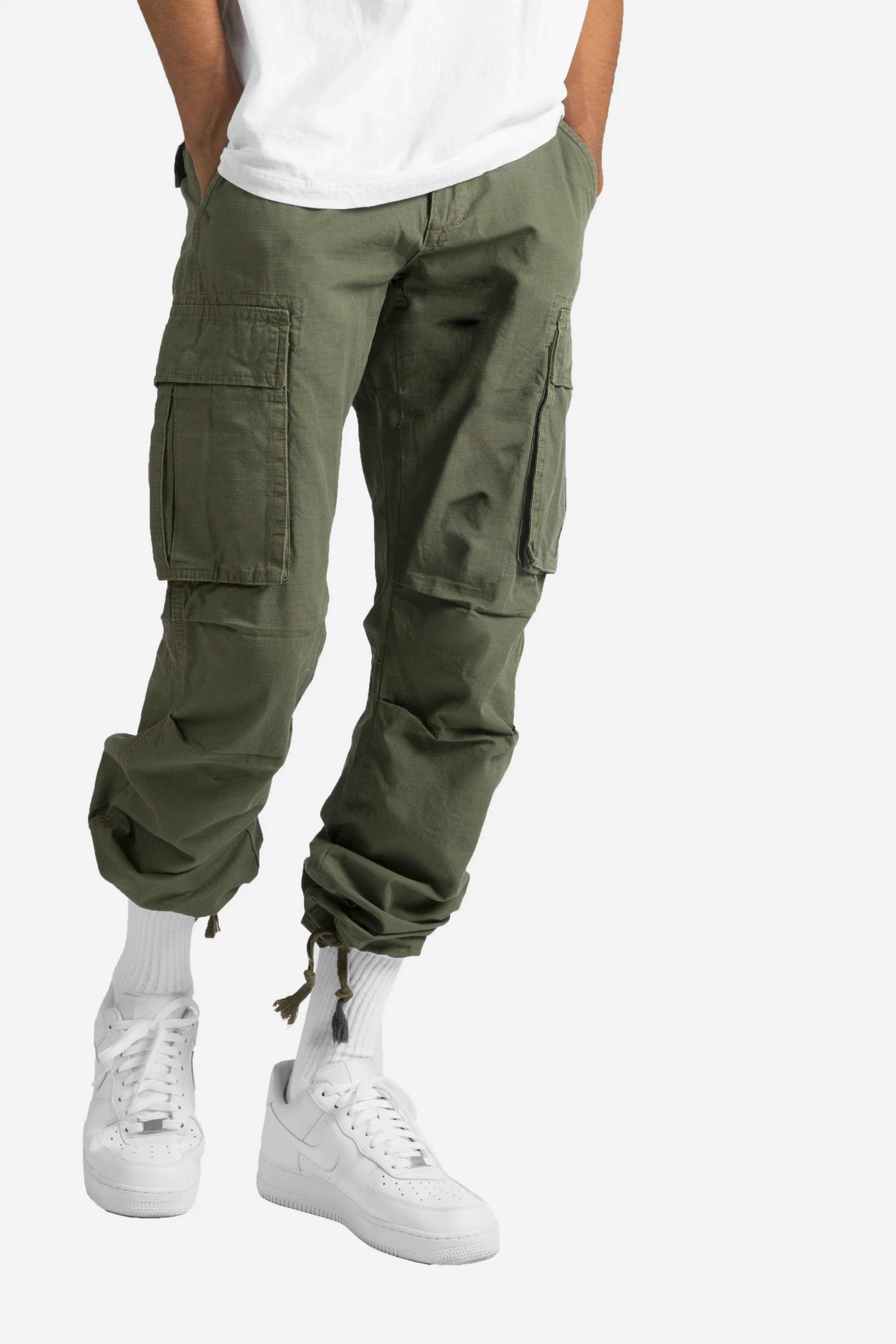 Vintage Cargo Pants - Olive