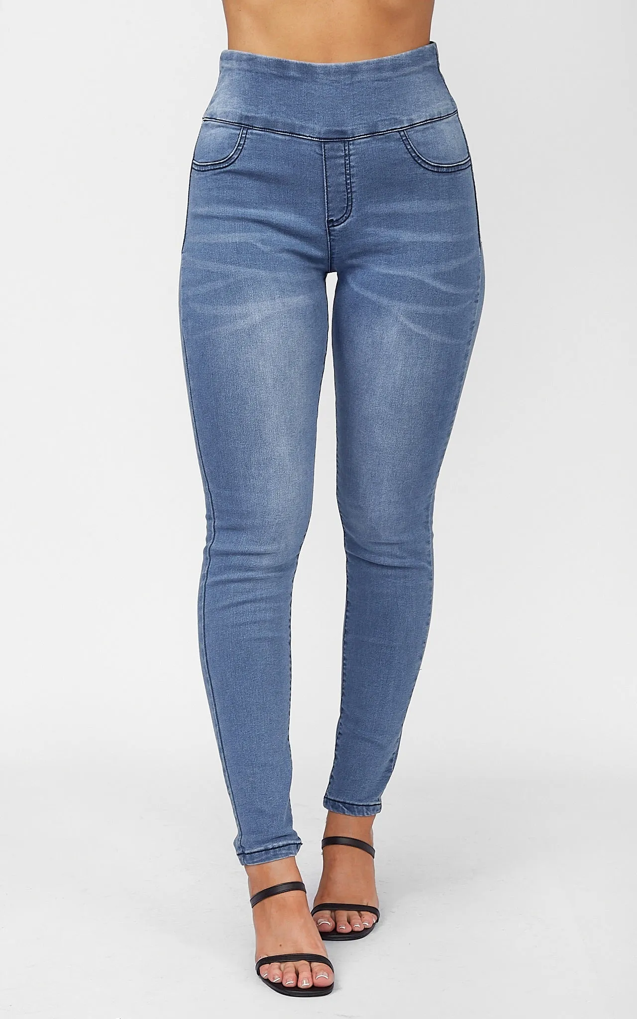 Vivian Jeggings - Mid Blue