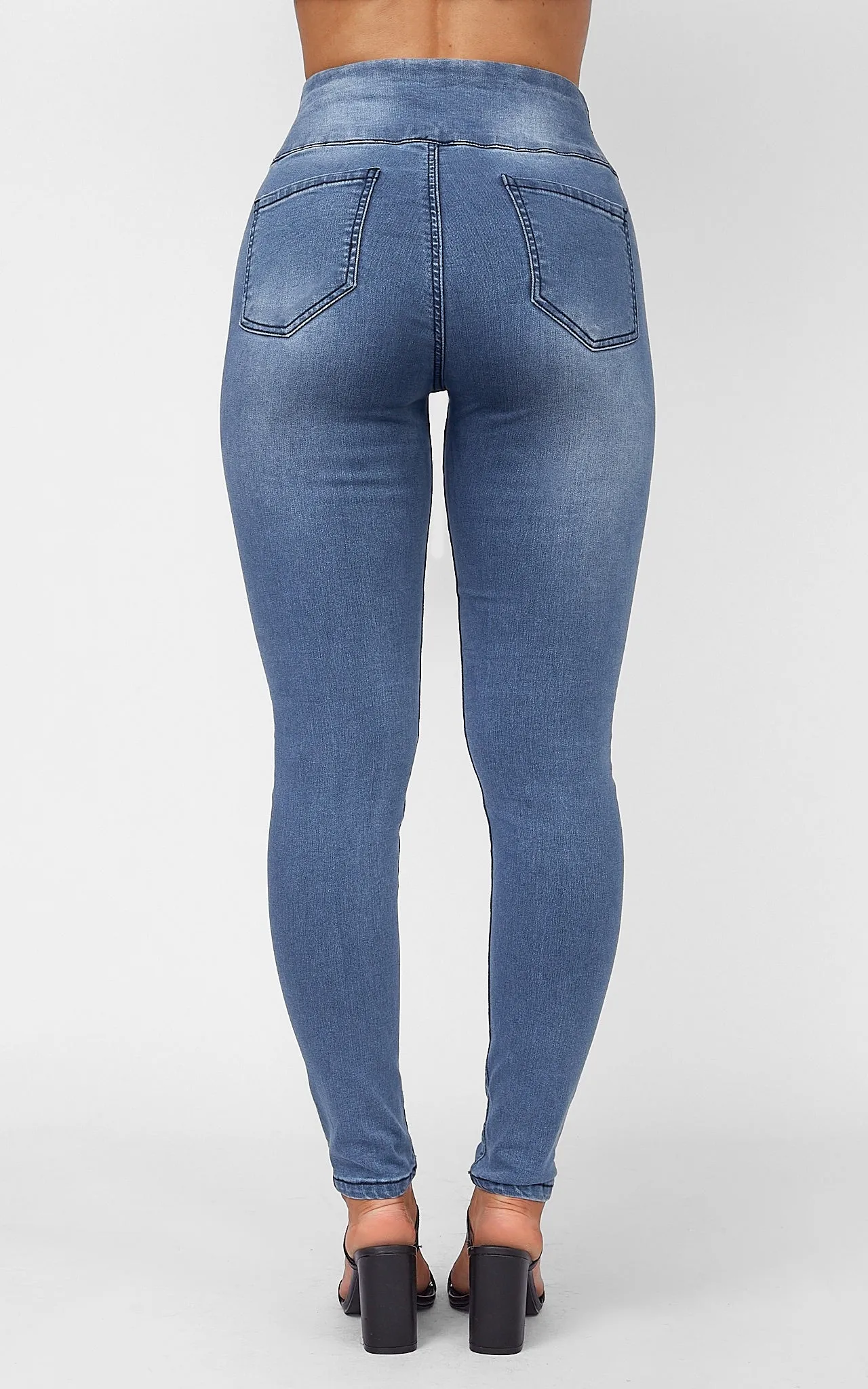 Vivian Jeggings - Mid Blue