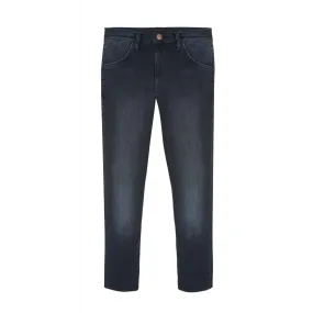 Wrangler Classic Blue Black Arizona Jeans with Straight Cut Fit