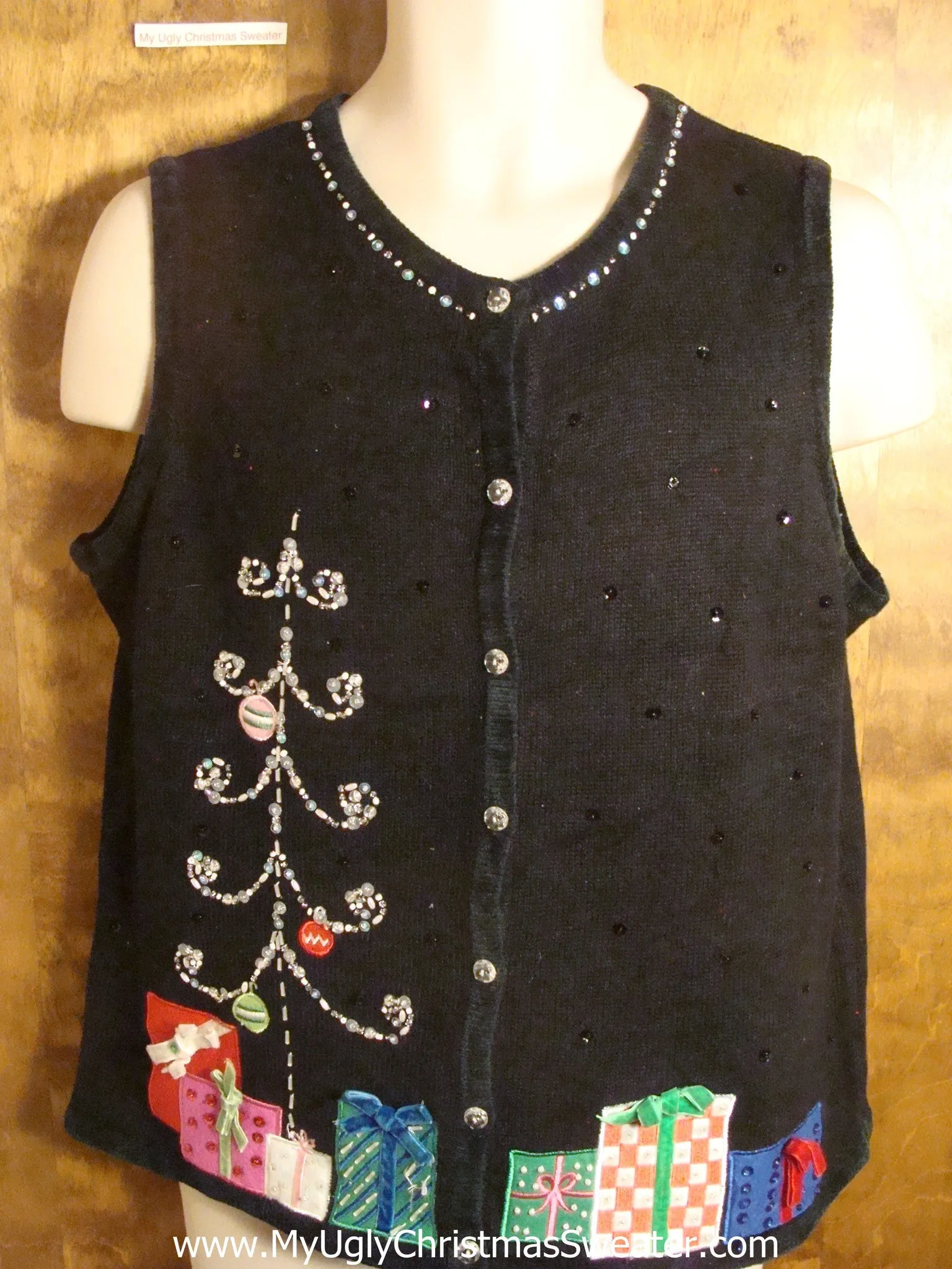 Wrapped Presents Tacky Christmas Sweater Vest