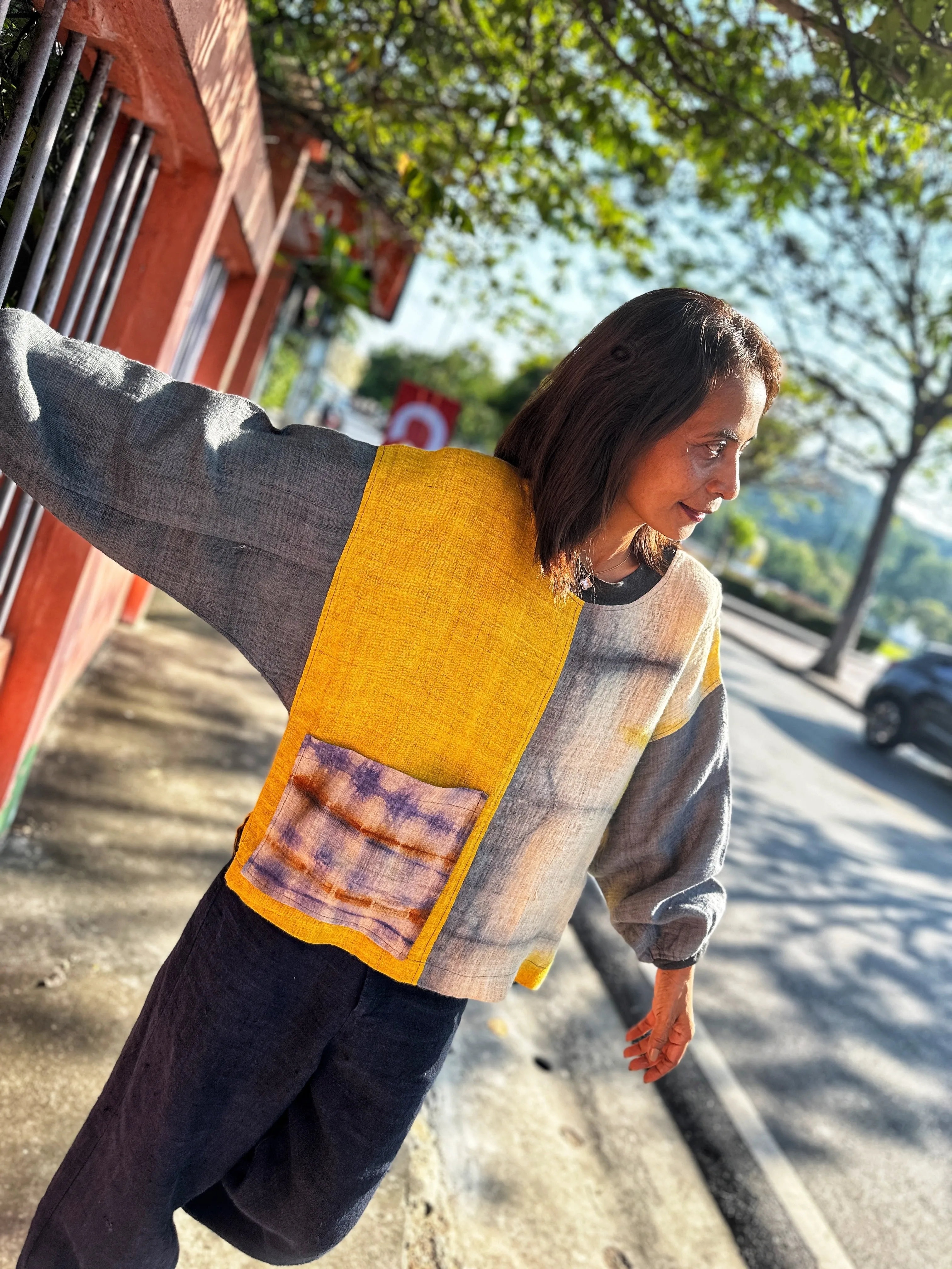 Yellow Hemp sweater