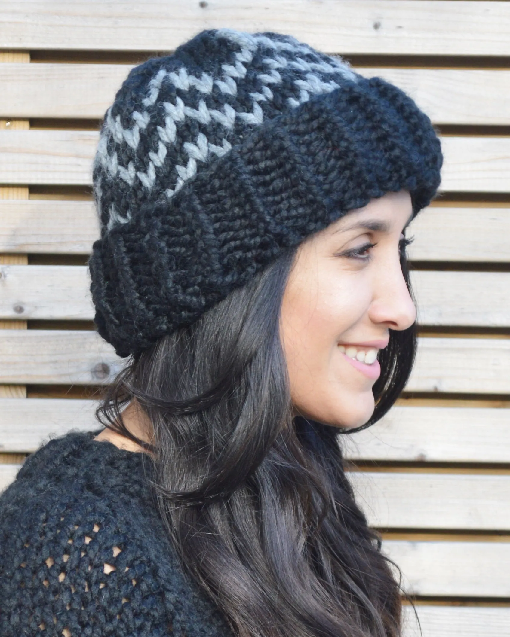 ZigZag Beanie - Downloadable Chunky Knitting Pattern