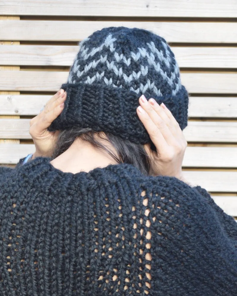 ZigZag Beanie - Downloadable Chunky Knitting Pattern